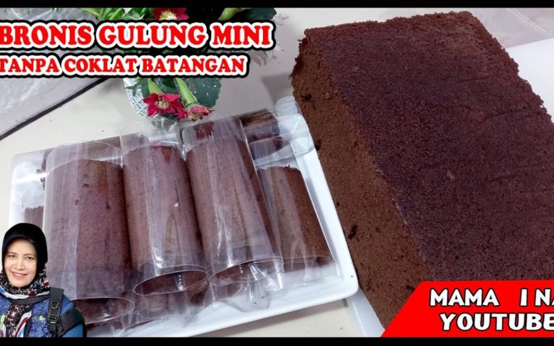 Resep Brownies Gulung Mini Tanpa Coklat Batangan